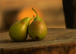 due pere sane senza insetti
